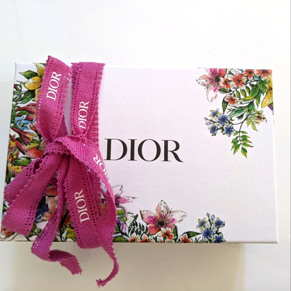 Dior Gift Box with Pink Dior Ribbon